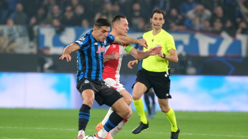 Slavia v Lize mistrů překvapila favorizované Bergamo. Z Itálie veze bod za remízu