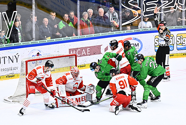 ONLINE: Olomouc drží po dvou třetinách vedení v Boleslavi. Hraje se o předkolo