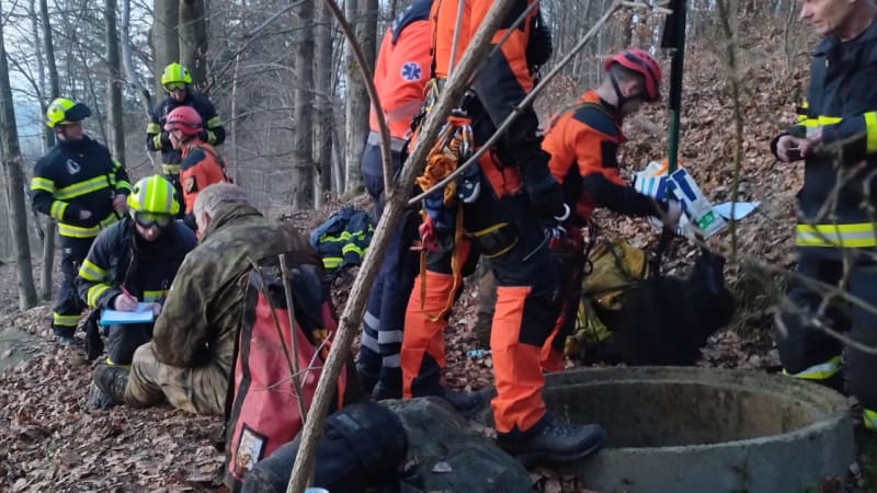 Záchranná akce na Kutnohorsku: Čtveřice mužů uvízla ve štole, zřejmě podcenili své síly